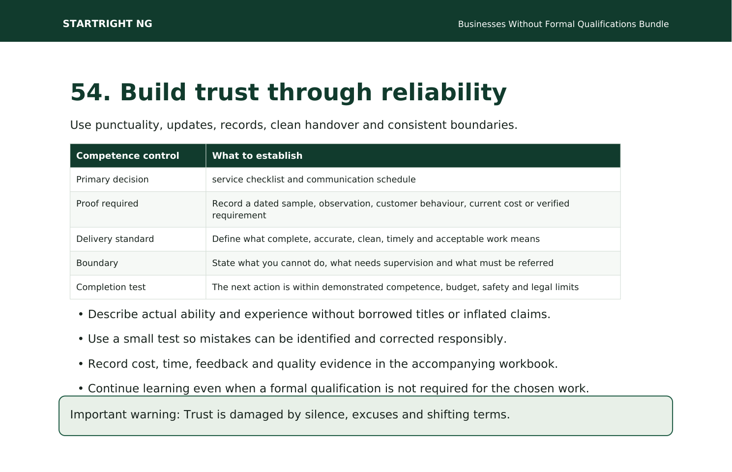 Preview page: A practical system for building customer trust